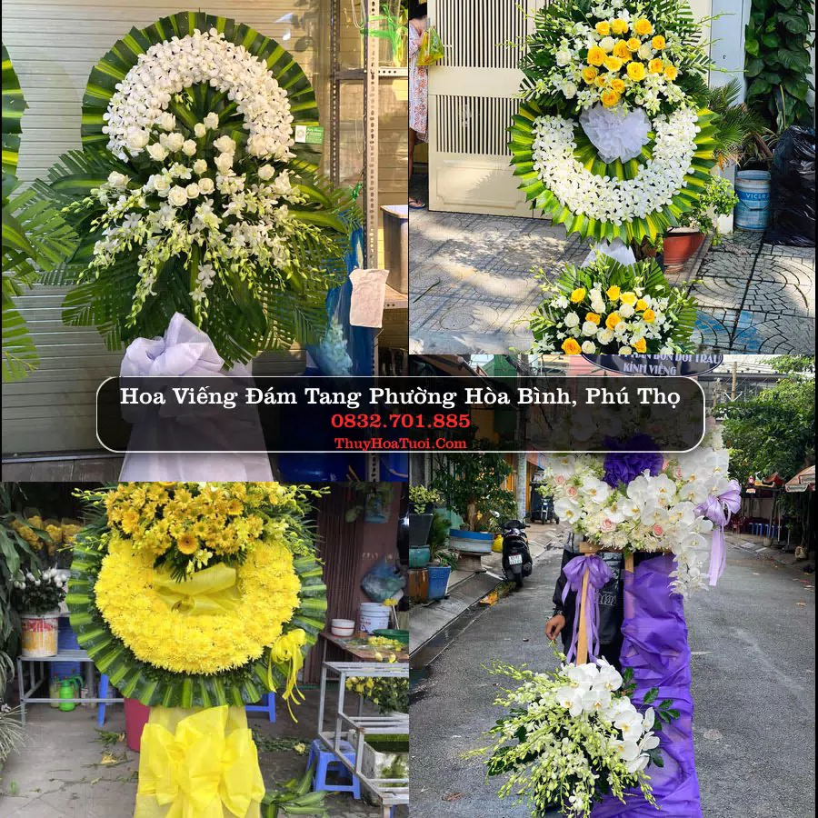Đặt Vòng Hoa Tang Lễ tại Phường Hòa Bình, Phú Thọ