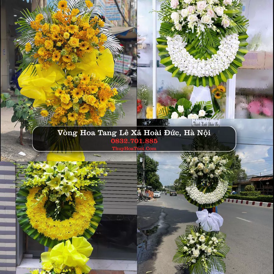 Vòng hoa chia buồn Xã Hoài Đức - ThuyHoaTuoi.Com