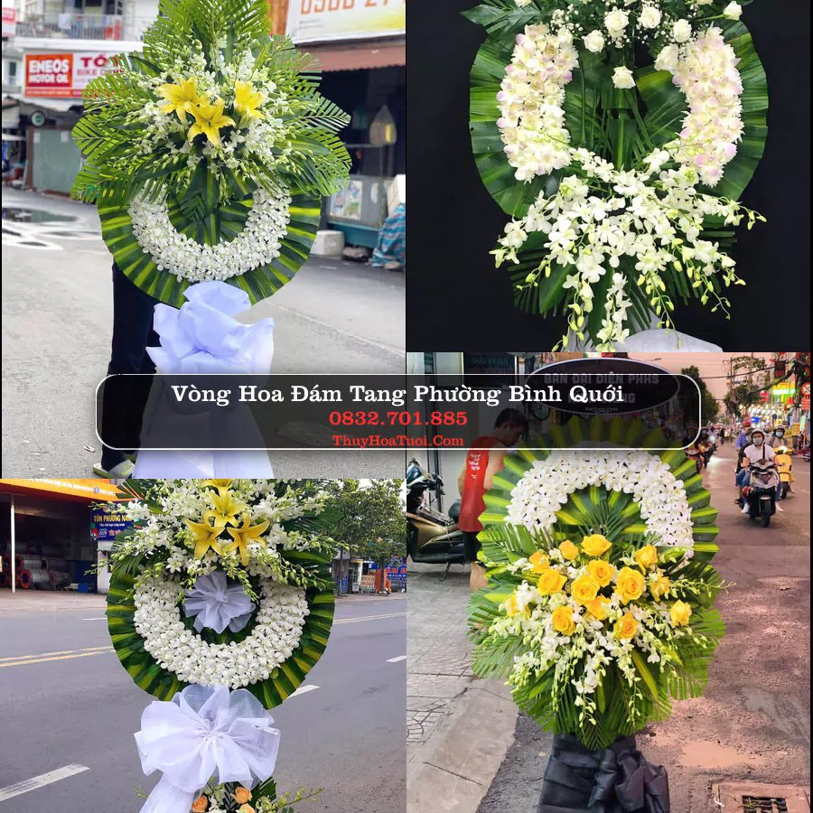 Đặt Vòng Hoa Đám Tang tại Phường Bình Quới, TP.HCM