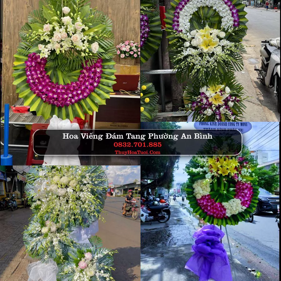 Vòng hoa chia buồn Phường An Bình - ThuyHoaTuoi.Com