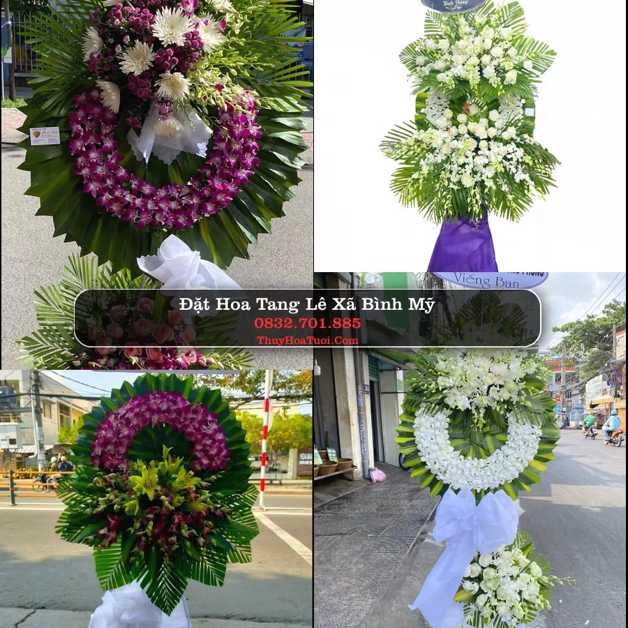 Vòng hoa chia buồn Xã Bình Mỹ - ThuyHoaTuoi.Com