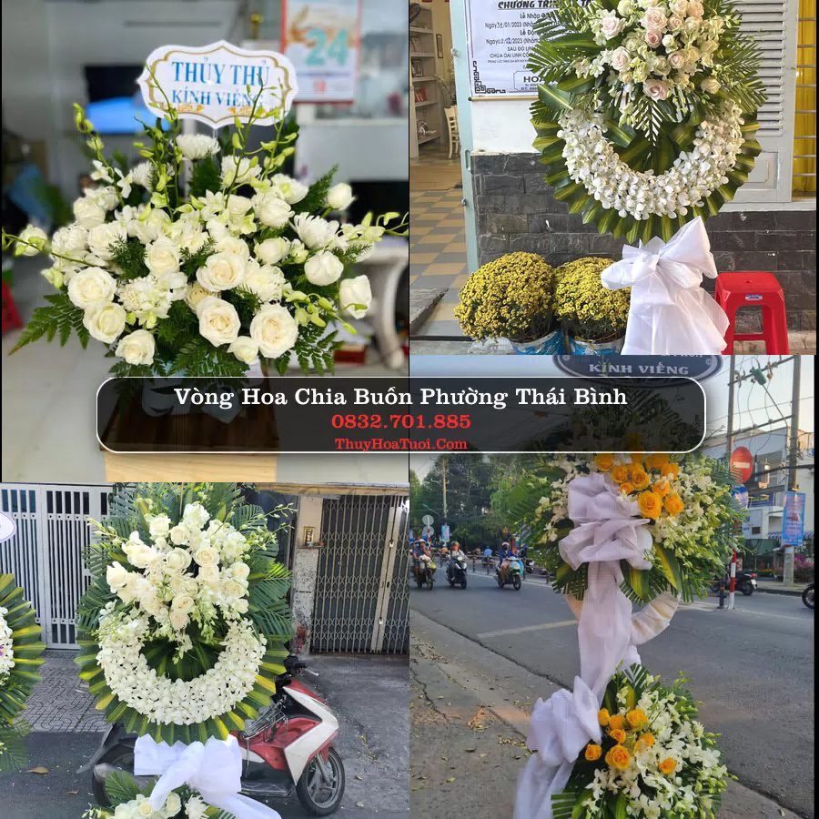 Vòng hoa chia buồn Phường Thái Bình - ThuyHoaTuoi.Com