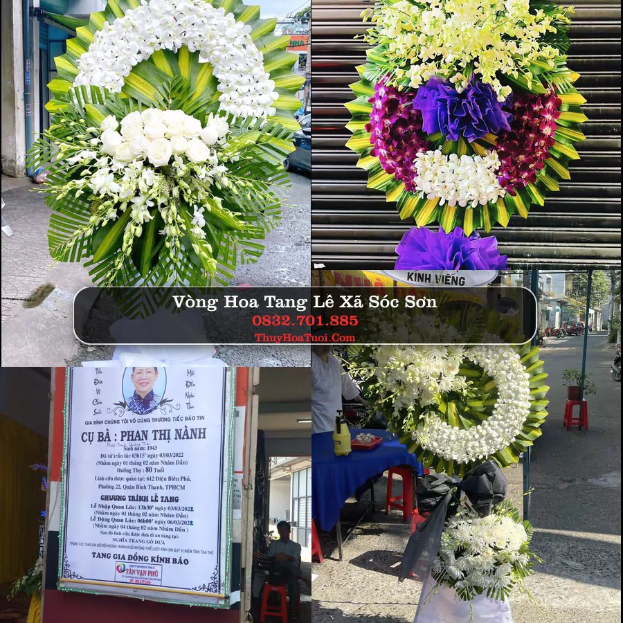 Vòng hoa chia buồn Xã Sóc Sơn - ThuyHoaTuoi.Com