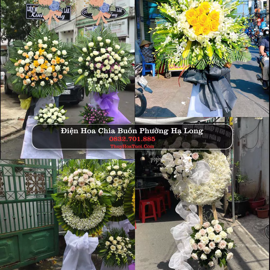 Vòng hoa chia buồn Phường Hạ Long - ThuyHoaTuoi.Com
