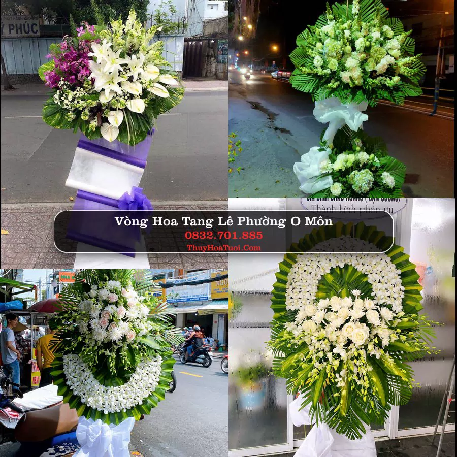 Đặt Vòng Hoa Chia Buồn tại Phường Ô Môn, Cần Thơ