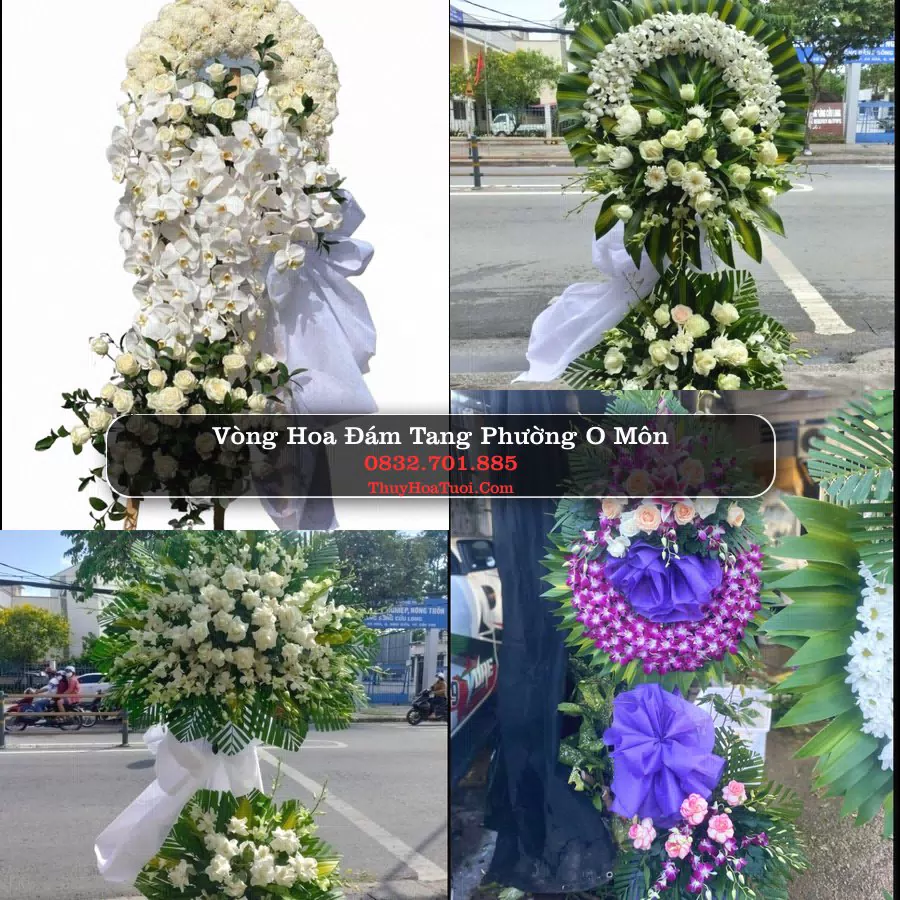 Vòng hoa chia buồn Phường Ô Môn - ThuyHoaTuoi.Com
