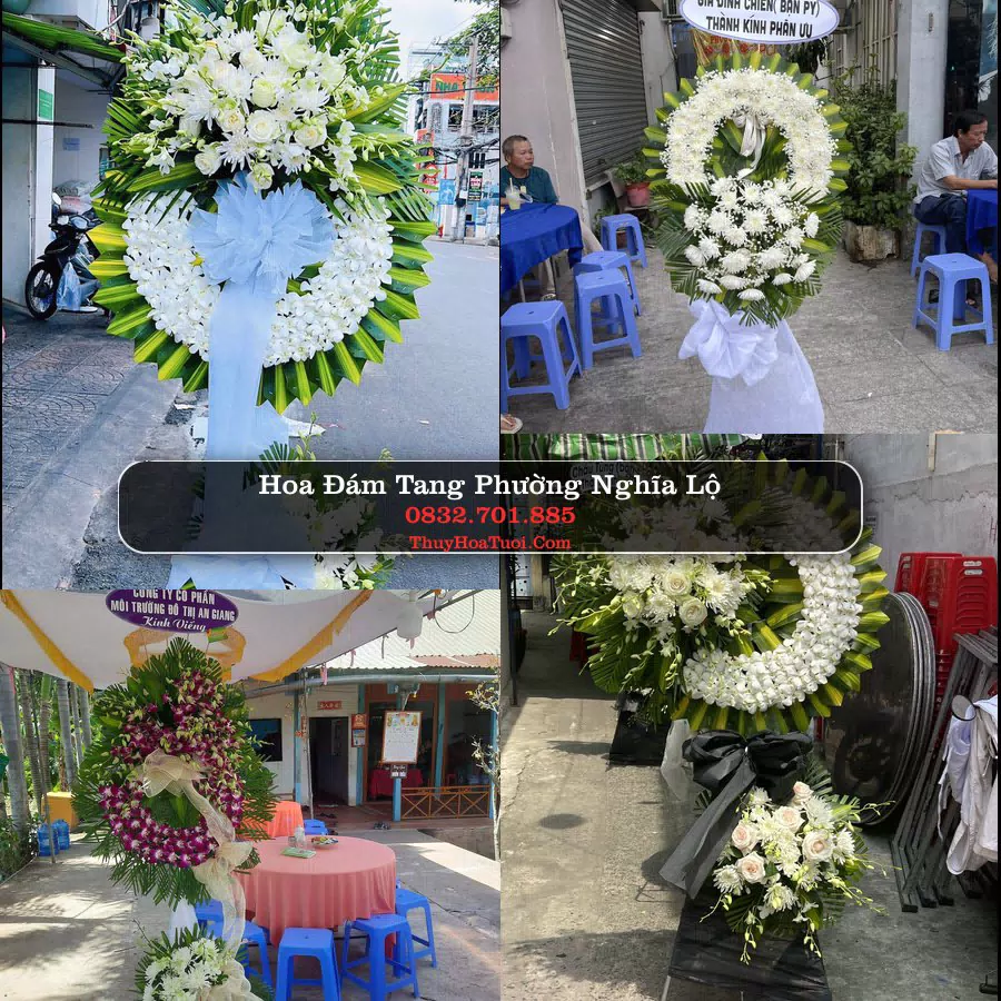 Vòng hoa chia buồn Phường Nghĩa Lộ - ThuyHoaTuoi.Com
