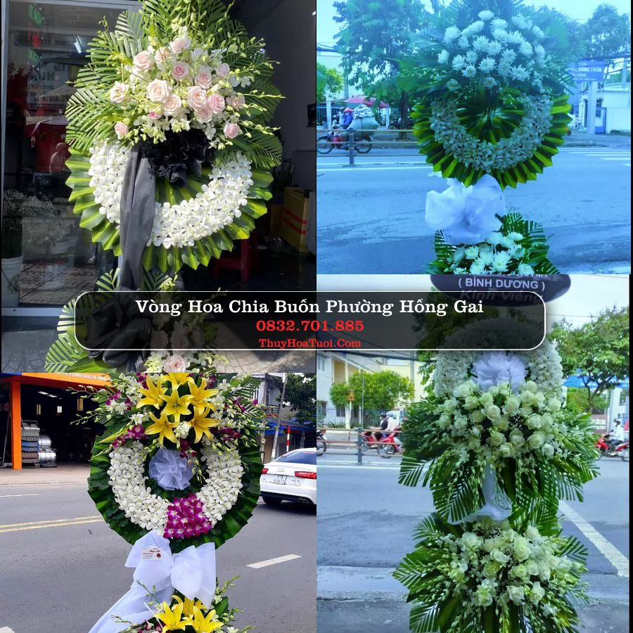 Vòng hoa chia buồn Phường Hồng Gai - ThuyHoaTuoi.Com
