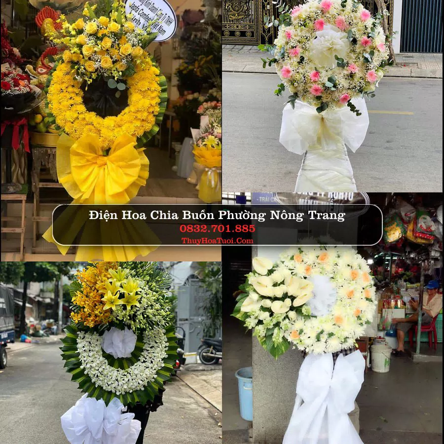 Vòng hoa chia buồn Phường Nông Trang - ThuyHoaTuoi.Com