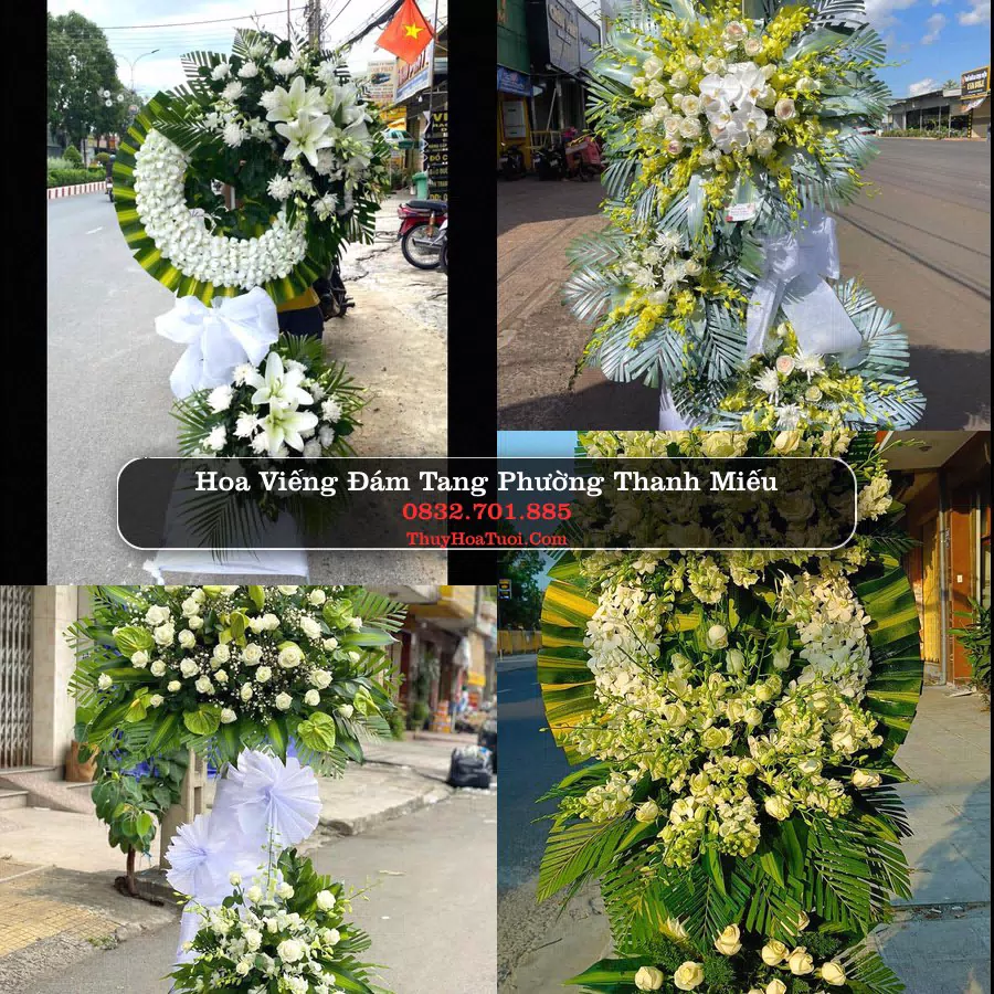 Kệ hoa tang lễ giao tại Phường Thanh Miếu, Phú Thọ