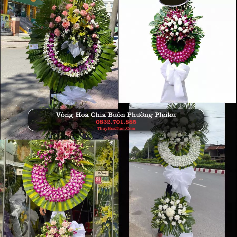 Vòng hoa chia buồn Phường Pleiku - ThuyHoaTuoi.Com