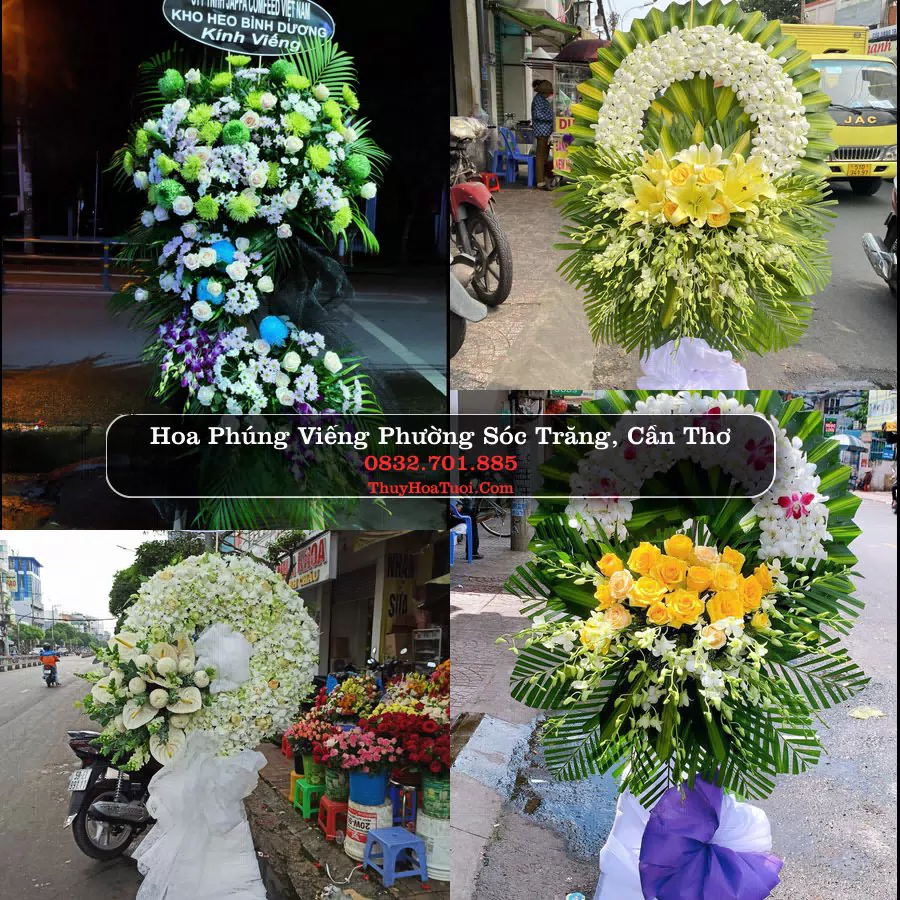 Đặt Vòng Hoa Tang Lễ tại Phường Sóc Trăng, Cần Thơ