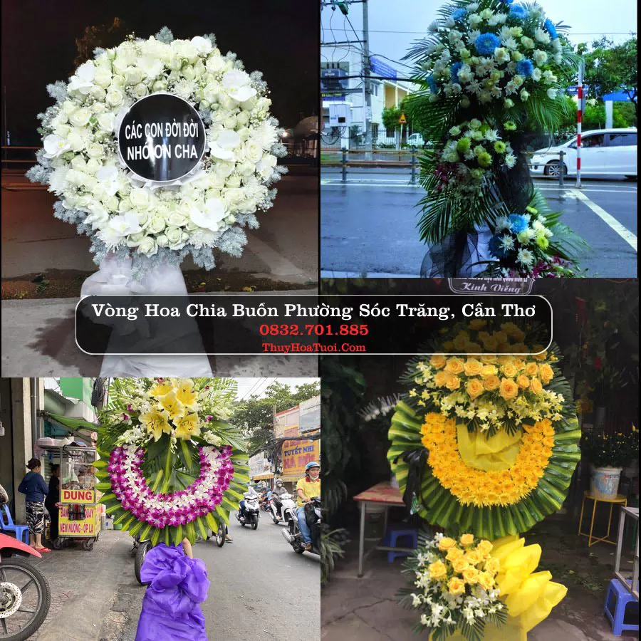 Vòng hoa chia buồn Phường Sóc Trăng - ThuyHoaTuoi.Com