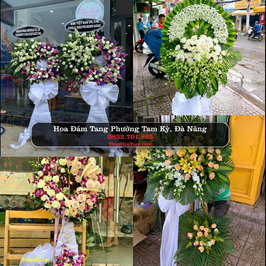 Vòng hoa chia buồn Phường Tam Kỳ - ThuyHoaTuoi.Com