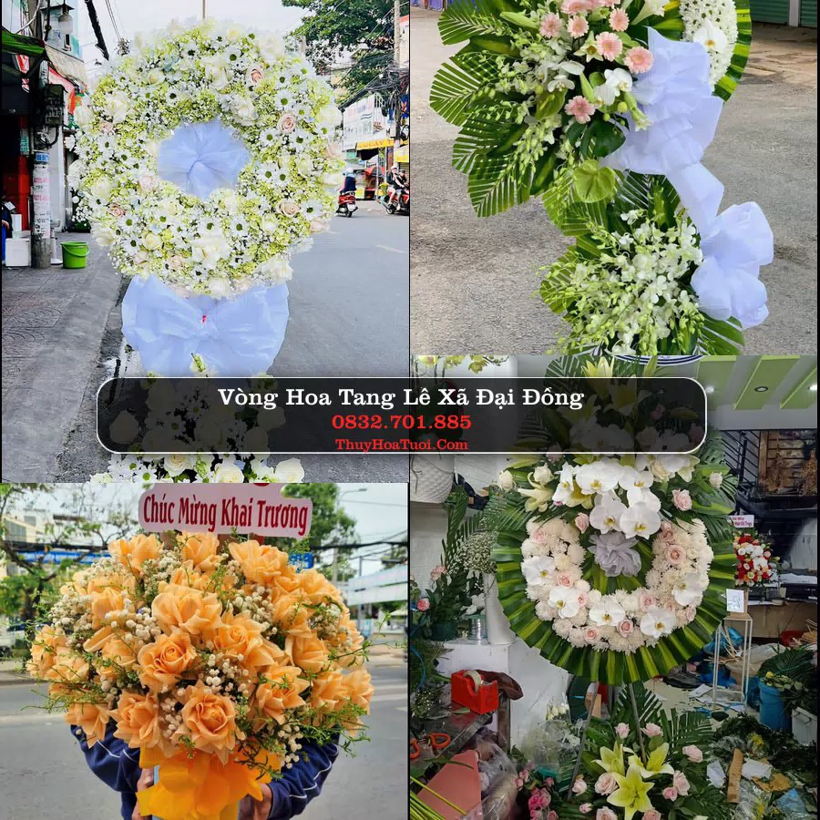 Vòng hoa chia buồn Xã Đại Đồng - ThuyHoaTuoi.Com