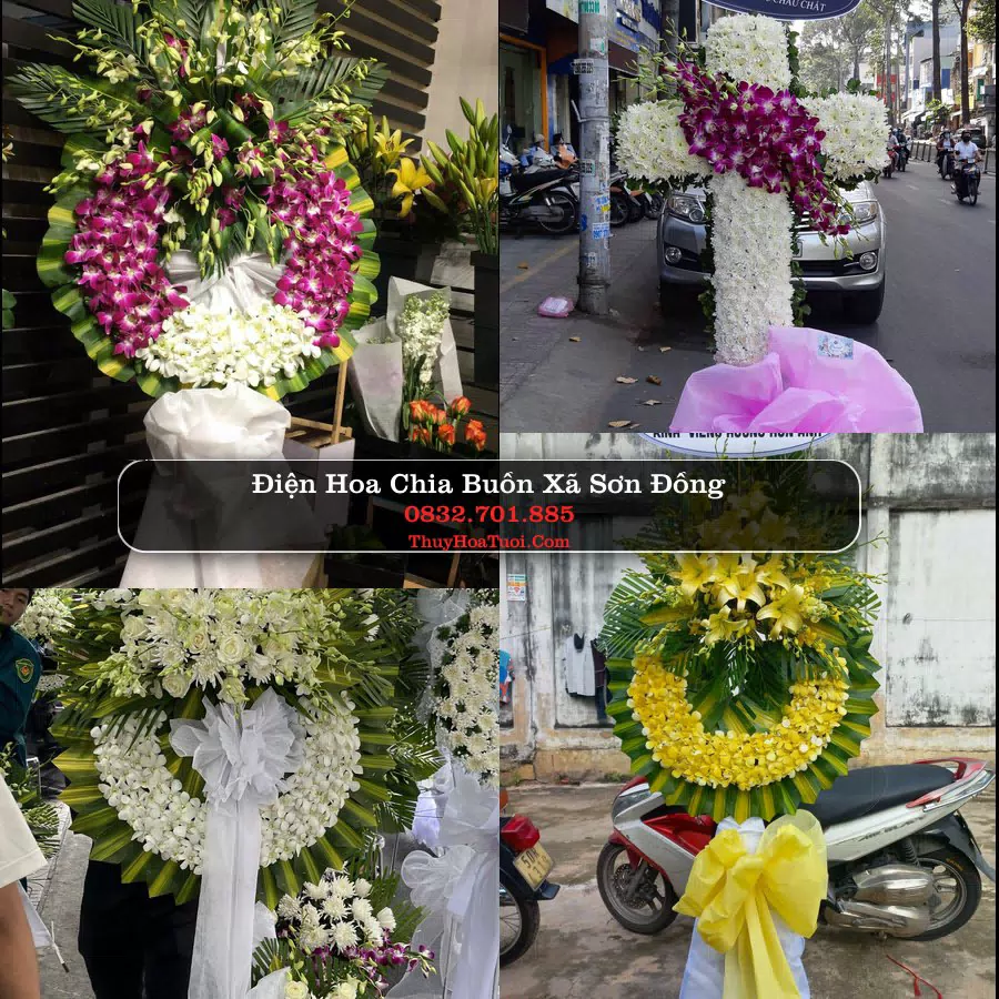 Vòng hoa chia buồn Xã Sơn Đồng - ThuyHoaTuoi.Com