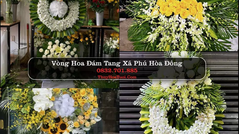 Đặt Hoa Đám Tang tại Xã Phú Hòa Đông, TP.HCM