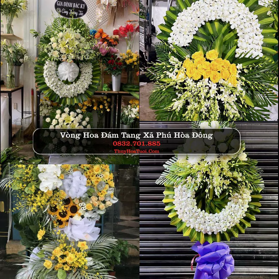 Đặt Hoa Đám Tang tại Xã Phú Hòa Đông, TP.HCM