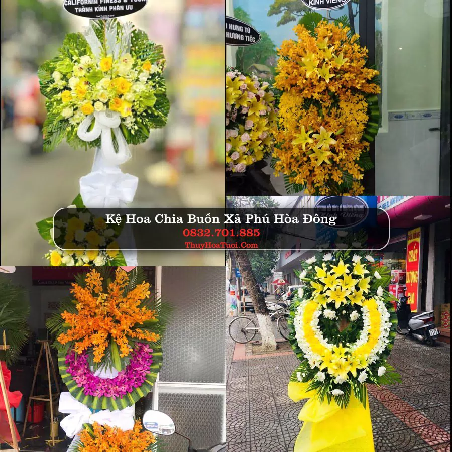 Vòng hoa chia buồn Xã Phú Hòa Đông - ThuyHoaTuoi.Com