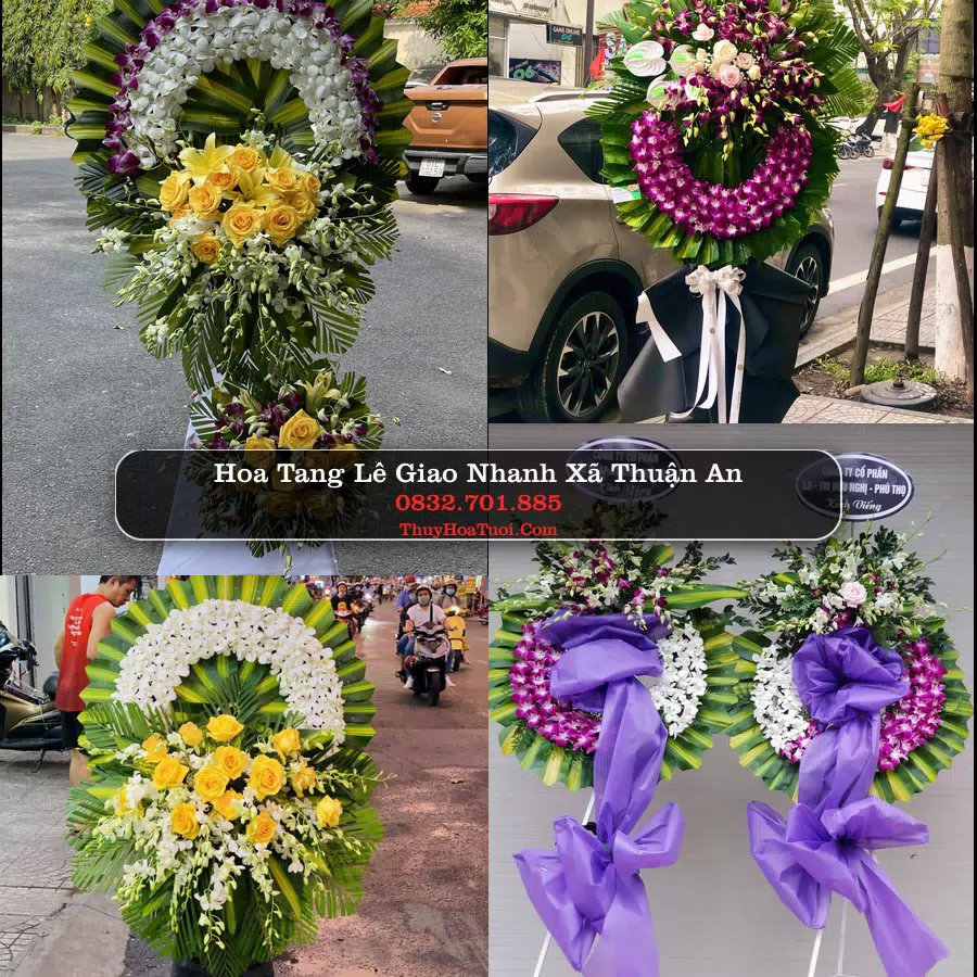 Vòng hoa chia buồn Xã Thuận An - ThuyHoaTuoi.Com