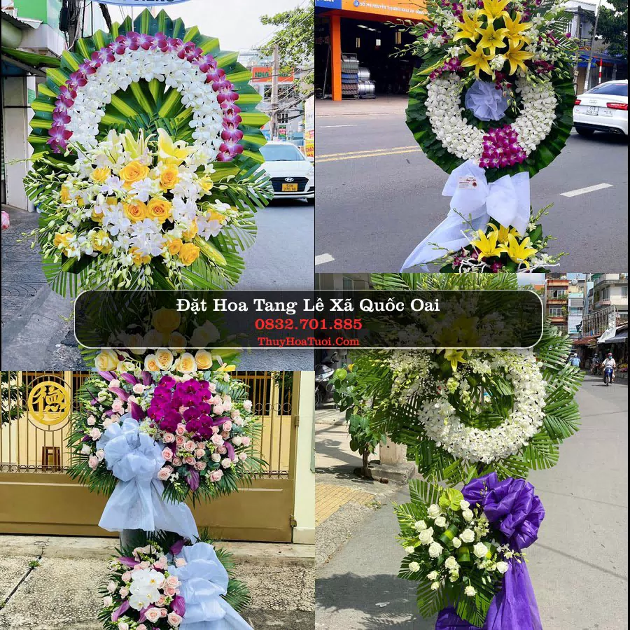 Vòng hoa chia buồn Xã Quốc Oai - ThuyHoaTuoi.Com
