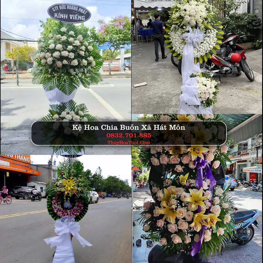 Kệ hoa tang lễ giao tại Xã Hát Môn, Hà Nội