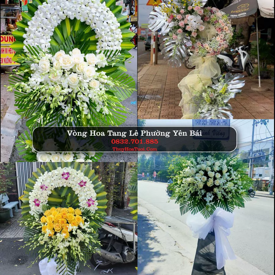 Vòng hoa chia buồn Phường Yên Bái - ThuyHoaTuoi.Com