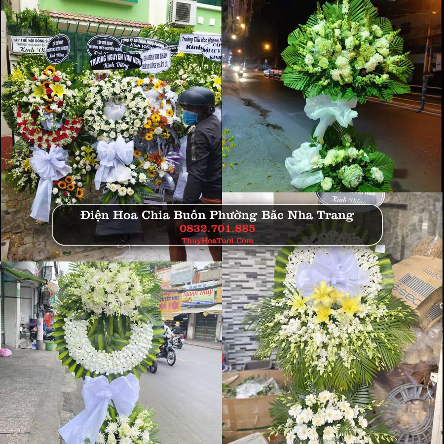 Vòng hoa chia buồn Phường Bắc Nha Trang - ThuyHoaTuoi.Com