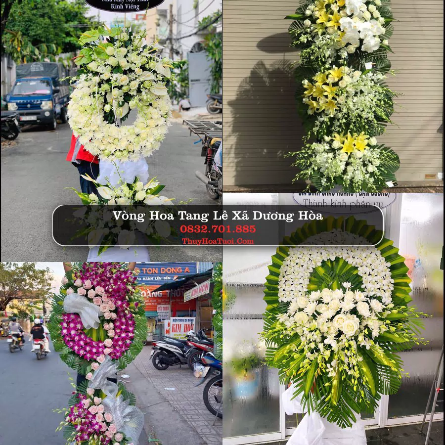Vòng hoa chia buồn Xã Dương Hòa - ThuyHoaTuoi.Com
