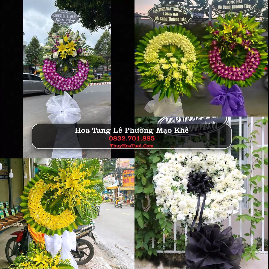 Vòng hoa chia buồn Phường Mạo Khê - ThuyHoaTuoi.Com