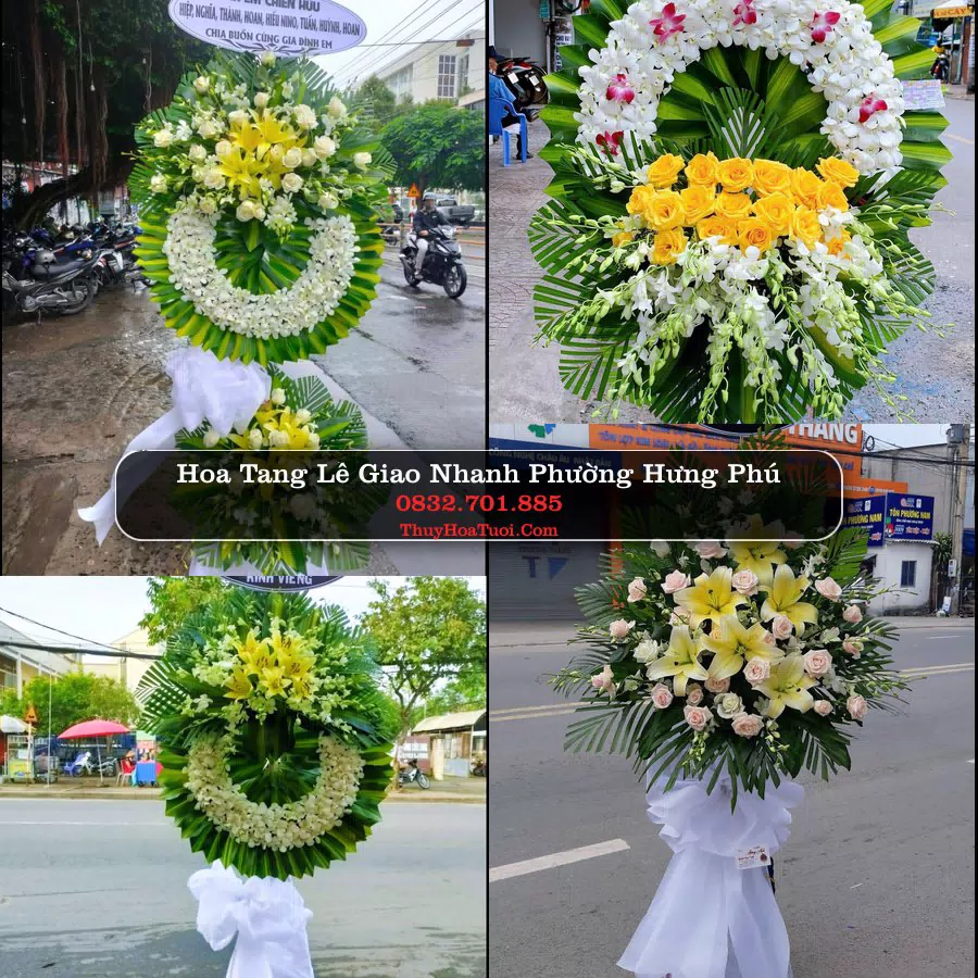 Kệ hoa tang lễ giao tại Phường Hưng Phú, Cần Thơ