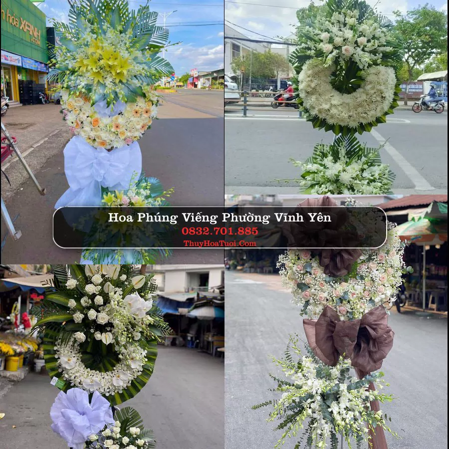 Đặt Vòng Hoa Đám Tang tại Phường Vĩnh Yên, Phú Thọ