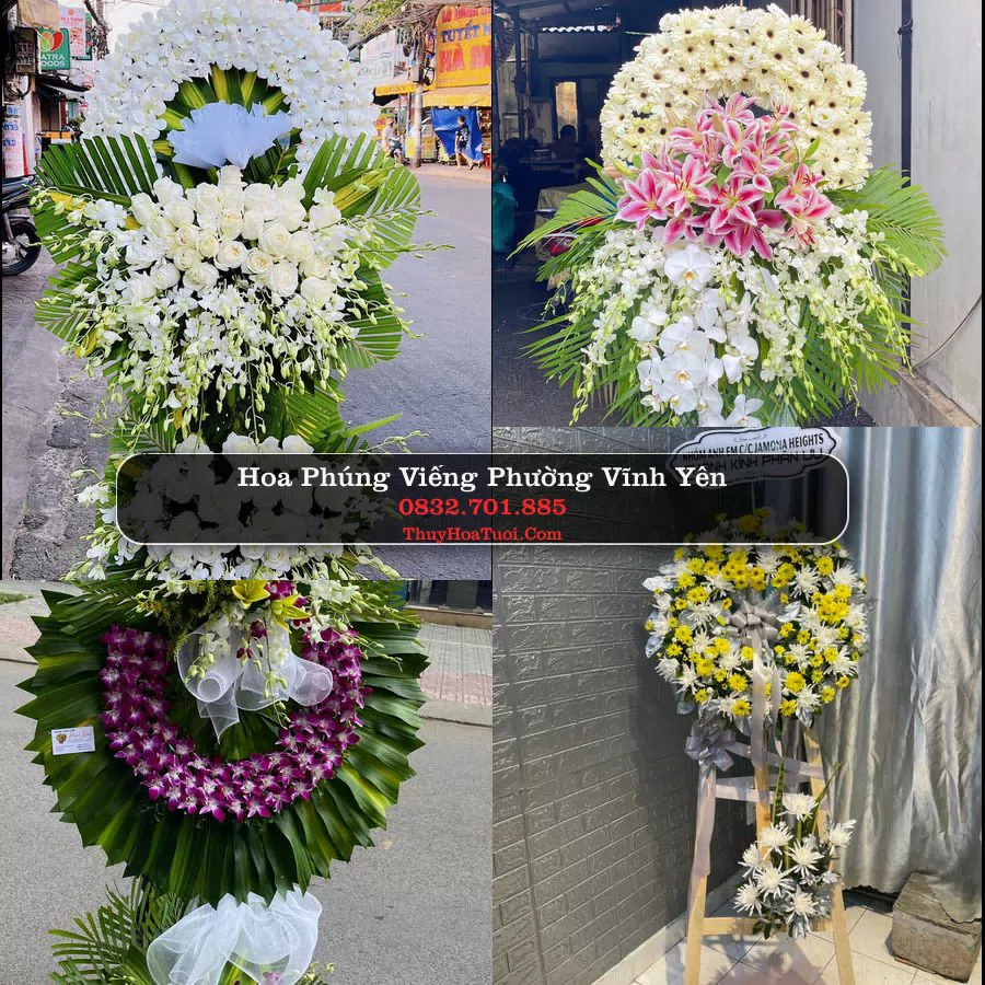 Vòng hoa chia buồn Phường Vĩnh Yên - ThuyHoaTuoi.Com