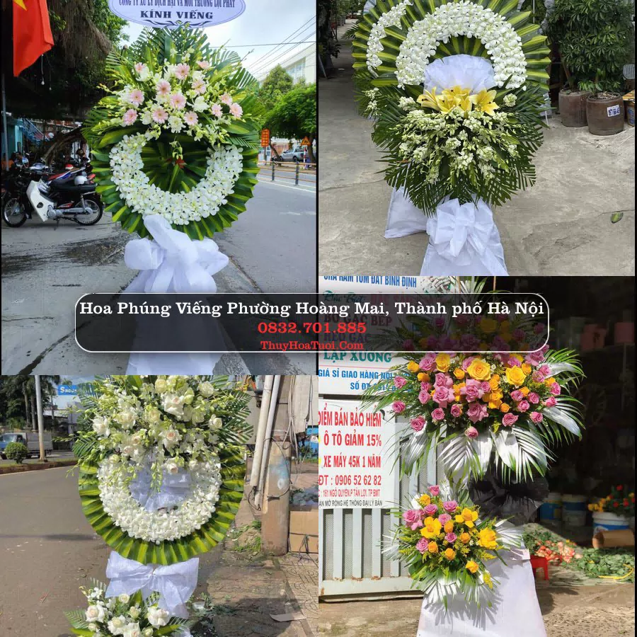 Vòng hoa chia buồn Phường Hoàng Mai - ThuyHoaTuoi.Com