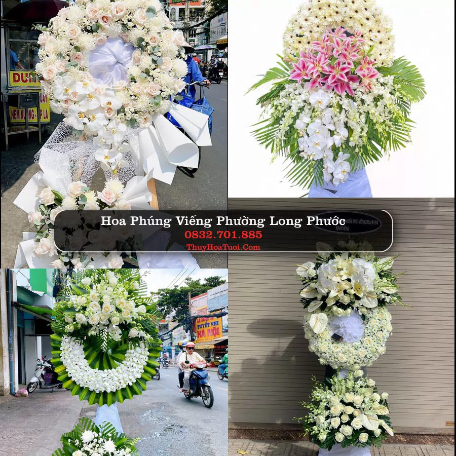 Vòng hoa chia buồn Phường Long Phước - ThuyHoaTuoi.Com