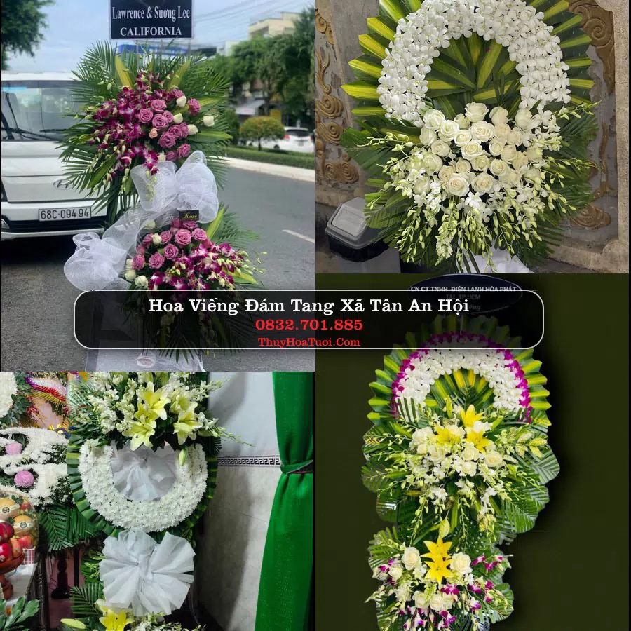 Vòng hoa chia buồn Xã Tân An Hội - ThuyHoaTuoi.Com