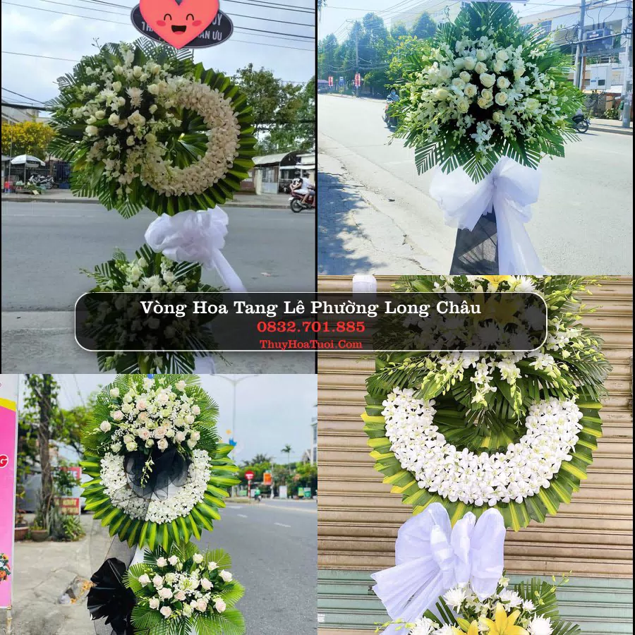 Vòng hoa chia buồn Phường Long Châu - ThuyHoaTuoi.Com