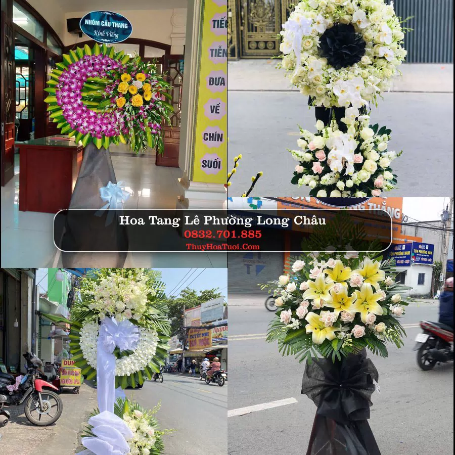 Kệ hoa tang lễ giao tại Phường Long Châu, Vĩnh Long