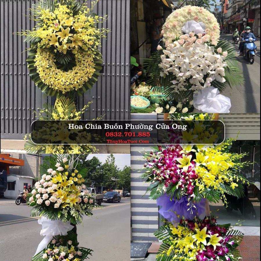 Vòng hoa chia buồn Phường Cửa Ông - ThuyHoaTuoi.Com