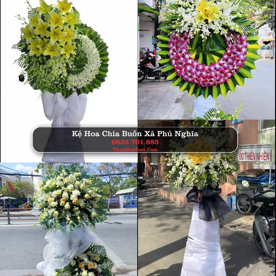Vòng hoa chia buồn Xã Phú Nghĩa - ThuyHoaTuoi.Com