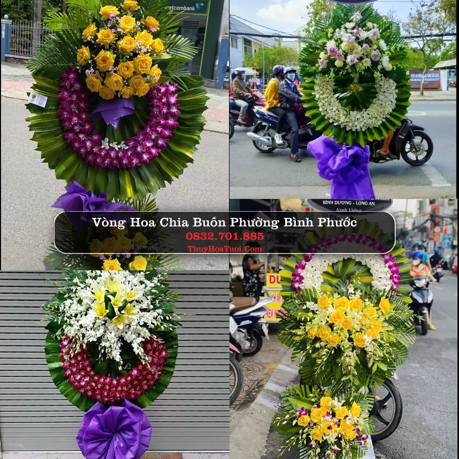 Vòng hoa chia buồn Phường Bình Phước - ThuyHoaTuoi.Com