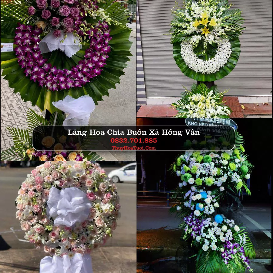 Vòng hoa chia buồn Xã Hồng Vân - ThuyHoaTuoi.Com