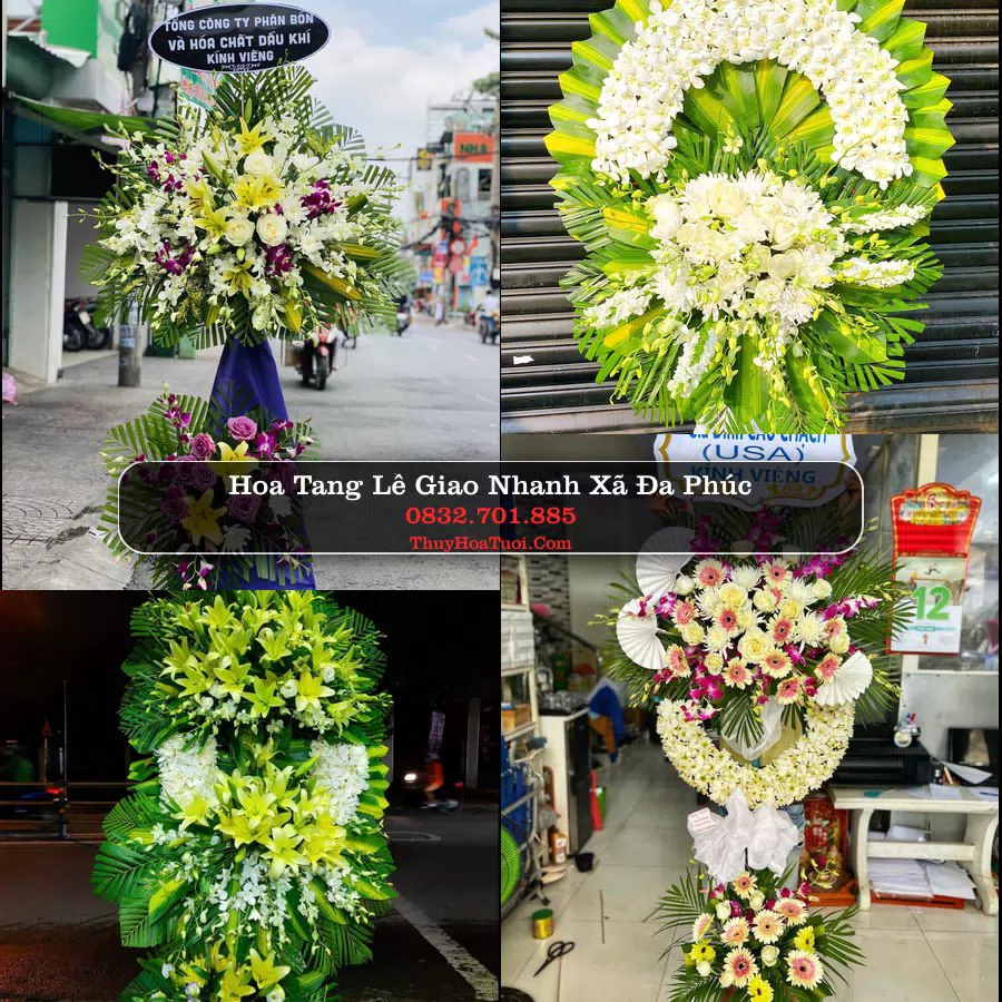 Vòng hoa chia buồn Xã Đa Phúc - ThuyHoaTuoi.Com