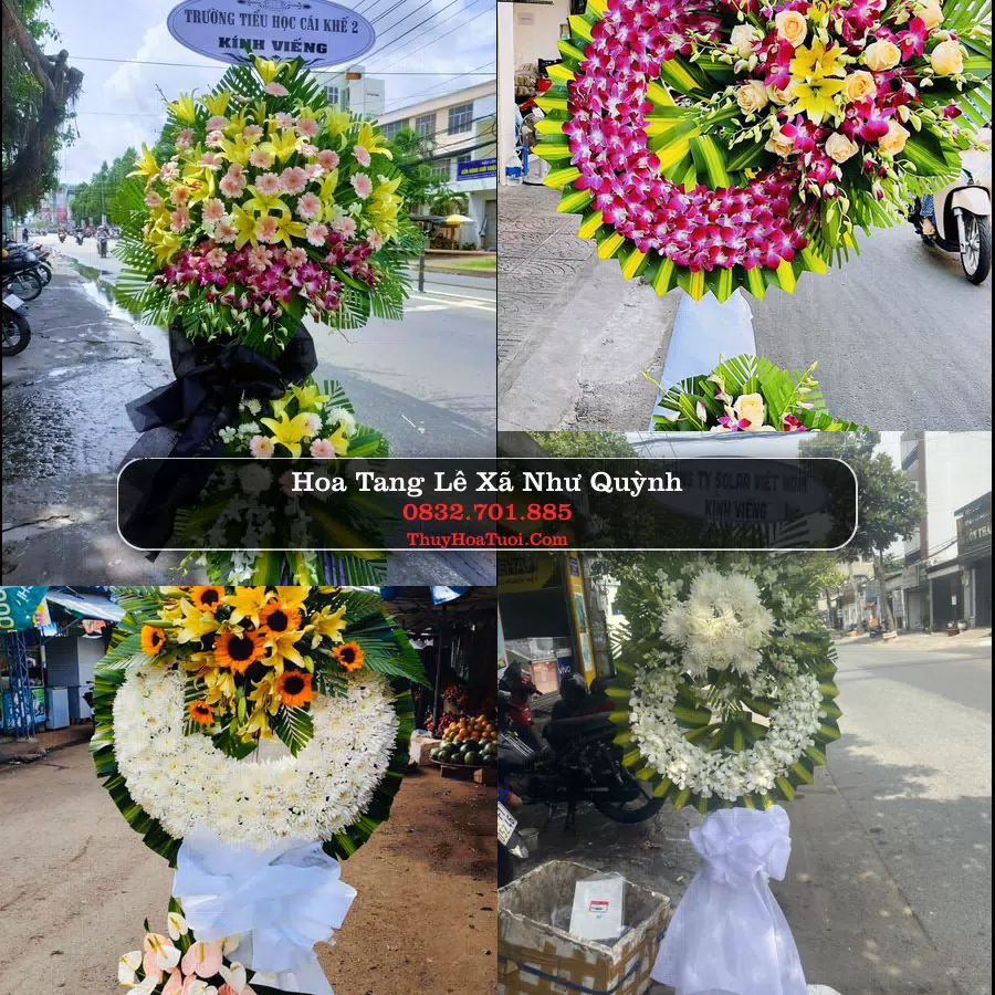 Vòng hoa chia buồn Xã Như Quỳnh - ThuyHoaTuoi.Com
