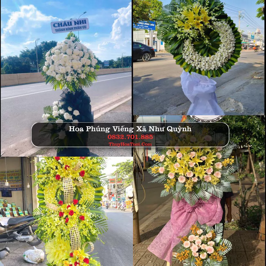 Kệ hoa tang lễ giao tại Xã Như Quỳnh, Hưng Yên