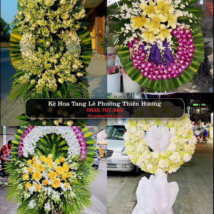 Vòng hoa chia buồn Phường Thiên Hương - ThuyHoaTuoi.Com