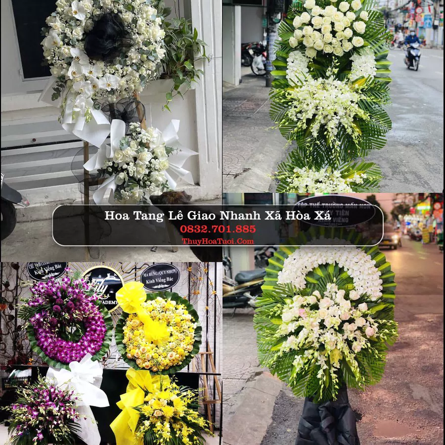 Kệ hoa tang lễ giao tại Xã Hòa Xá, Hà Nội
