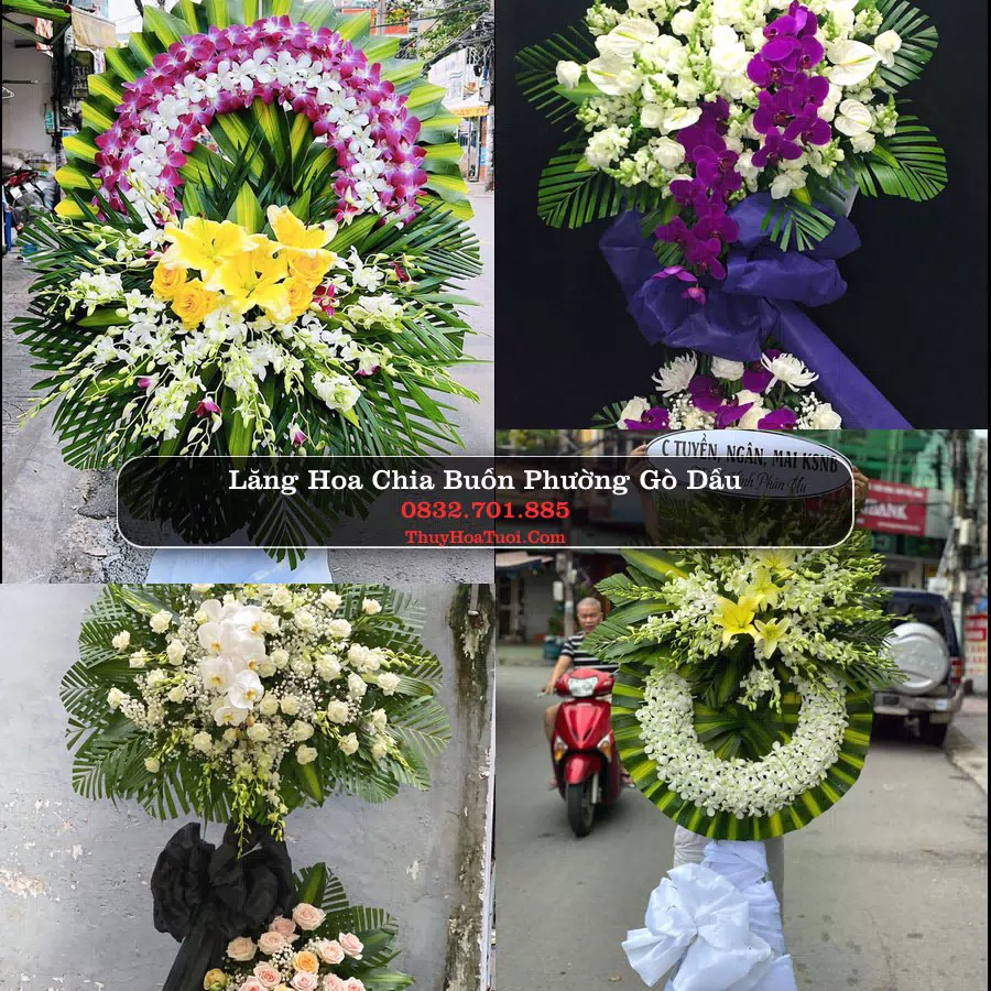 Vòng hoa chia buồn Phường Gò Dầu - ThuyHoaTuoi.Com