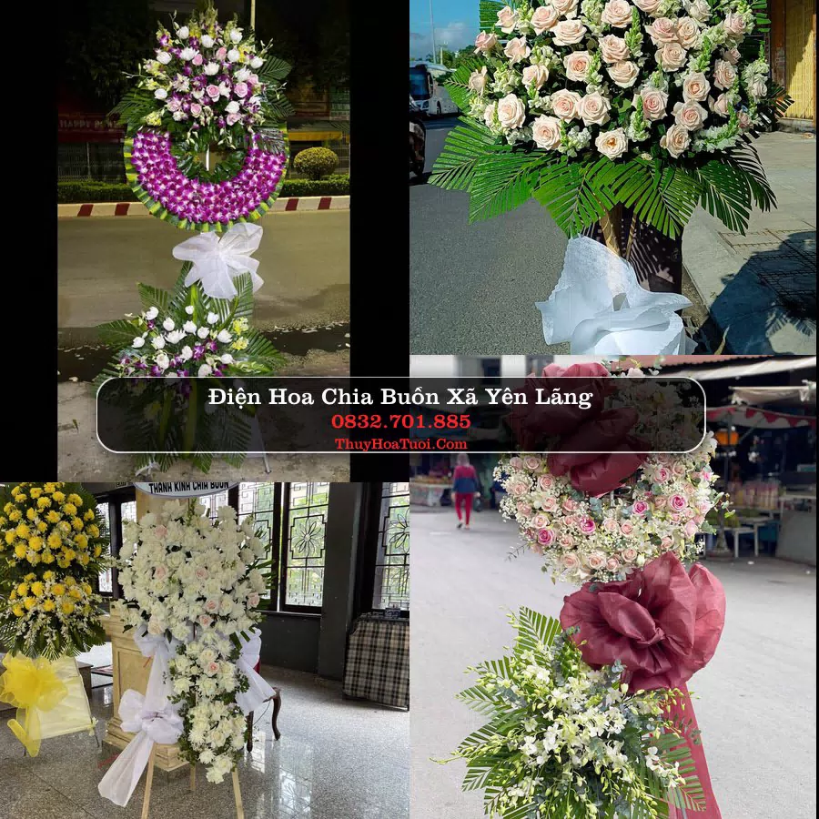 Vòng hoa chia buồn Xã Yên Lãng - ThuyHoaTuoi.Com