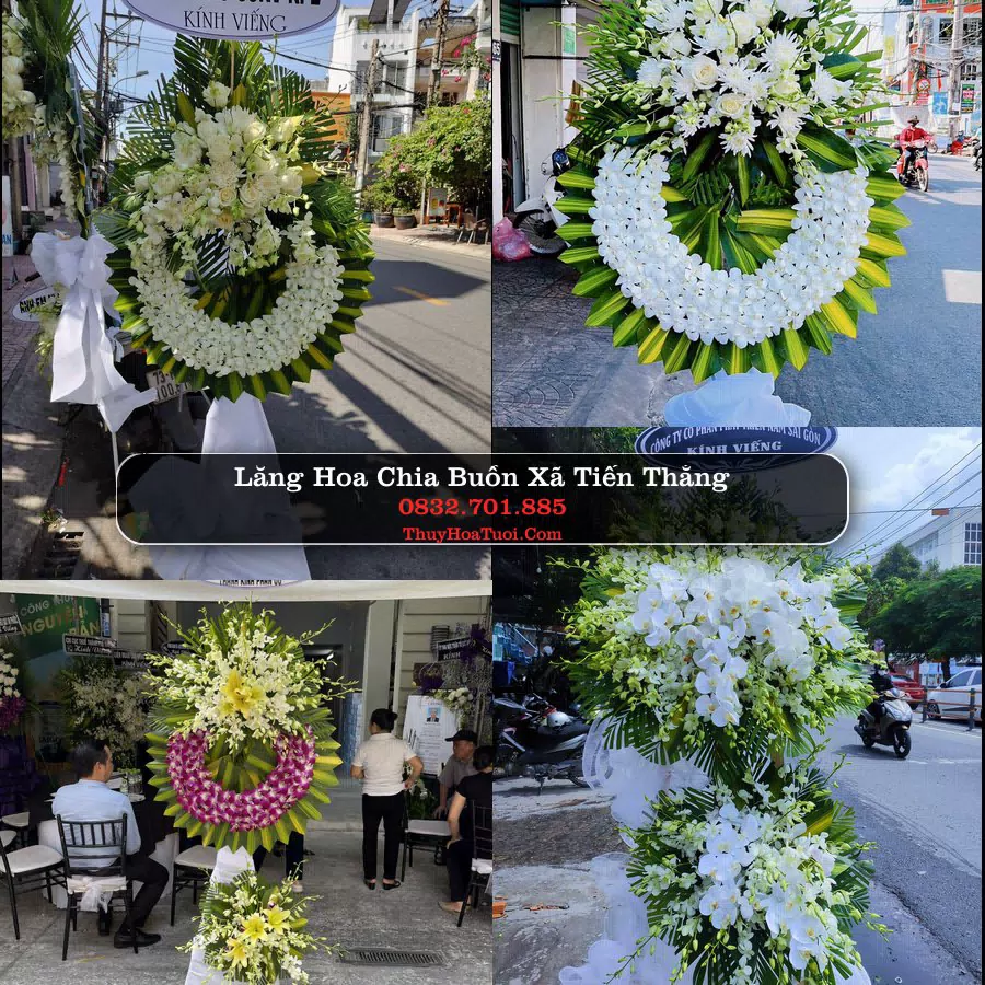 Kệ hoa tang lễ giao tại Xã Tiến Thắng, Hà Nội